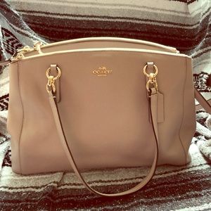 Coach Nude Tote with Crossbody Strap